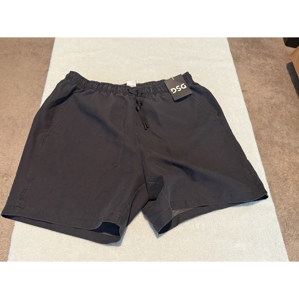 DSG Mens Small Black REC Athletic Training Shorts Drawstring Pockets NWT